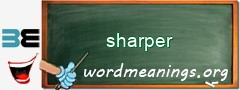 WordMeaning blackboard for sharper